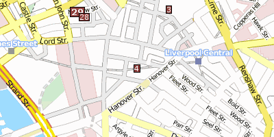 The Bluecoat Stadtplan